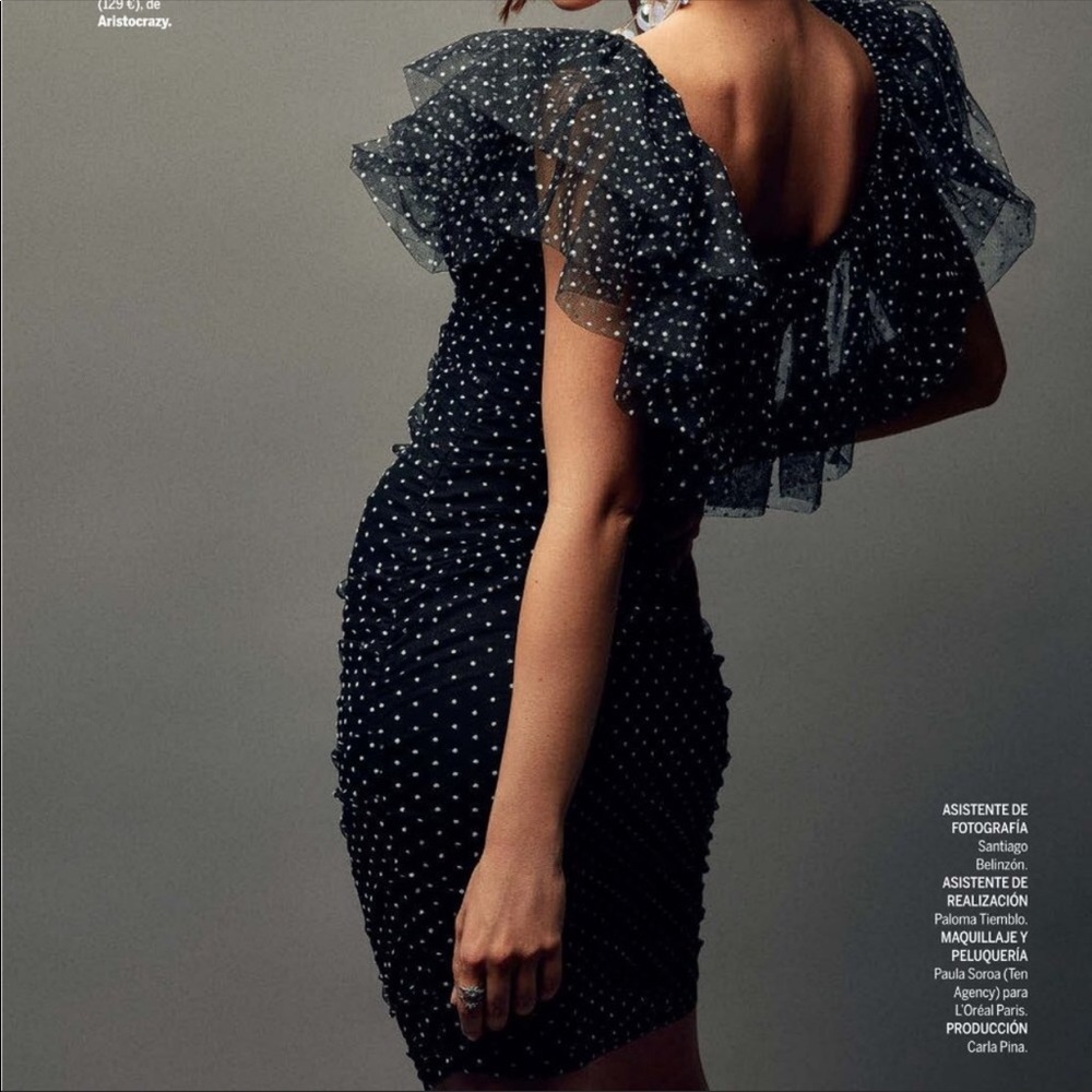 Maje polka dot dress